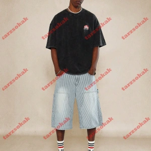 Model 3483 Erkek Yazlık Yuvarlak Yaka Kısa Kollu Günlük Tişört, Yaz