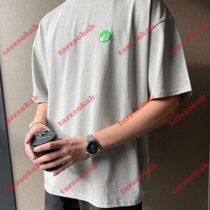 Model 3485 Erkek Yazlık Yuvarlak Yaka Kısa Kollu Günlük Tişört, Yaz