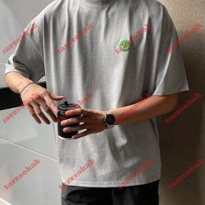 Model 3485 Erkek Yazlık Yuvarlak Yaka Kısa Kollu Günlük Tişört, Yaz