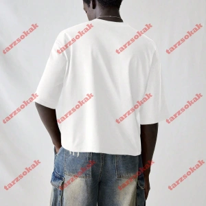 Model 3493 Erkek Yazlık Yuvarlak Yaka Kısa Kollu Günlük Tişört, Yaz