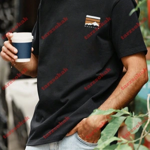 Model 3504 Erkek Yazlık Yuvarlak Yaka Kısa Kollu Günlük Tişört, Yaz