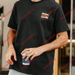 Model 3504 Erkek Yazlık Yuvarlak Yaka Kısa Kollu Günlük Tişört, Yaz