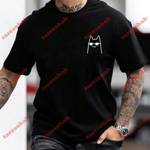 Model 3505 Erkek Yazlık Yuvarlak Yaka Kısa Kollu Günlük Tişört, Yaz