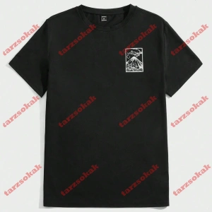 Model 3508 Erkek Yazlık Yuvarlak Yaka Kısa Kollu Günlük Tişört, Yaz