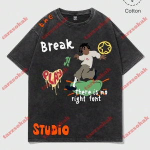 Model 3519 Erkek Yazlık Yuvarlak Yaka Kısa Kollu Günlük Tişört, Yaz