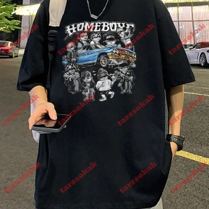 Model 3537 Erkek Yazlık Yuvarlak Yaka Kısa Kollu Günlük Tişört, Yaz