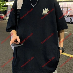 Model 3542 Erkek Yazlık Yuvarlak Yaka Kısa Kollu Günlük Tişört, Yaz