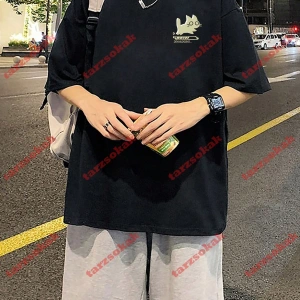 Model 3542 Erkek Yazlık Yuvarlak Yaka Kısa Kollu Günlük Tişört, Yaz