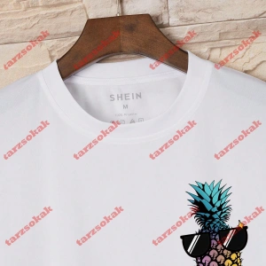 Model 3561 Erkek Yazlık Yuvarlak Yaka Kısa Kollu Günlük Tişört, Yaz