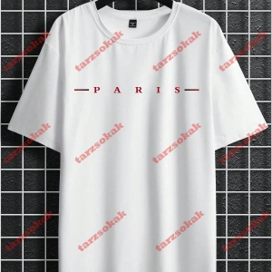 Model 3563 Erkek Yazlık Yuvarlak Yaka Kısa Kollu Günlük Tişört, Yaz