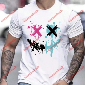 Model 3578 Erkek Yazlık Yuvarlak Yaka Kısa Kollu Günlük Tişört, Yaz