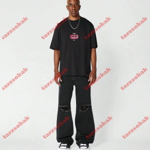 Model 3586 Erkek Yazlık Yuvarlak Yaka Kısa Kollu Günlük Tişört, Yaz