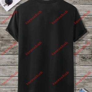 Model 3600 Erkek Yazlık Yuvarlak Yaka Kısa Kollu Günlük Tişört, Yaz