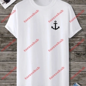 Model 3600 Erkek Yazlık Yuvarlak Yaka Kısa Kollu Günlük Tişört, Yaz