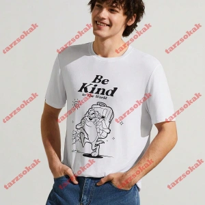 Model 3610 Erkek Yazlık Yuvarlak Yaka Kısa Kollu Günlük Tişört, Yaz