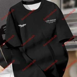 Model 3618 Erkek Yazlık Yuvarlak Yaka Kısa Kollu Günlük Tişört, Yaz