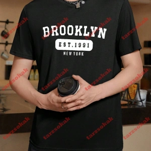 Model 3622 Erkek Yazlık Yuvarlak Yaka Kısa Kollu Günlük Tişört, Yaz