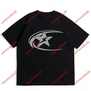 Model 3629 Erkek Yazlık Yuvarlak Yaka Kısa Kollu Günlük Tişört, Yaz