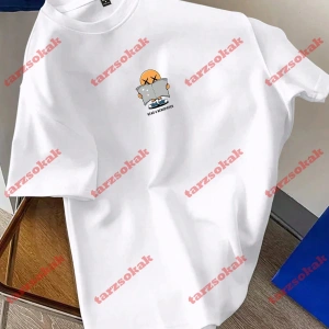 Model 3640 Erkek Yazlık Yuvarlak Yaka Kısa Kollu Günlük Tişört, Yaz