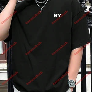 Model 3643 Erkek Yazlık Yuvarlak Yaka Kısa Kollu Günlük Tişört, Yaz