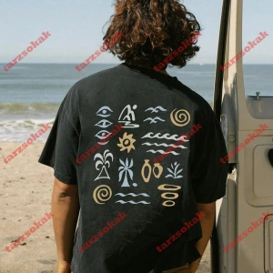 Model 3645 Erkek Yazlık Yuvarlak Yaka Kısa Kollu Günlük Tişört, Yaz