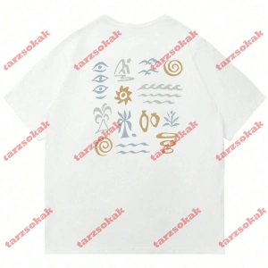 Model 3645 Erkek Yazlık Yuvarlak Yaka Kısa Kollu Günlük Tişört, Yaz