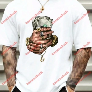 Model 3648 Erkek Yazlık Yuvarlak Yaka Kısa Kollu Günlük Tişört, Yaz