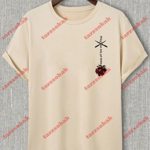 Model 3650 Erkek Yazlık Yuvarlak Yaka Kısa Kollu Günlük Tişört, Yaz