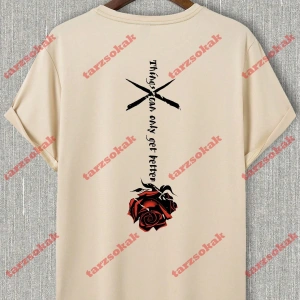 Model 3650 Erkek Yazlık Yuvarlak Yaka Kısa Kollu Günlük Tişört, Yaz