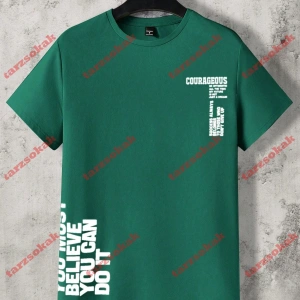 Model 3653 Erkek Yazlık Yuvarlak Yaka Kısa Kollu Günlük Tişört, Yaz