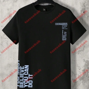 Model 3653 Erkek Yazlık Yuvarlak Yaka Kısa Kollu Günlük Tişört, Yaz