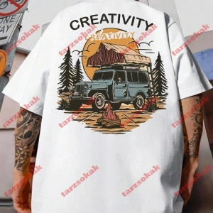 Model 3664 Erkek Yazlık Yuvarlak Yaka Kısa Kollu Günlük Tişört, Yaz