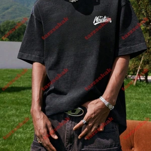 Model 3665 Erkek Yazlık Yuvarlak Yaka Kısa Kollu Günlük Tişört, Yaz