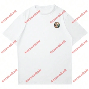 Model 3668 Erkek Yazlık Yuvarlak Yaka Kısa Kollu Günlük Tişört, Yaz