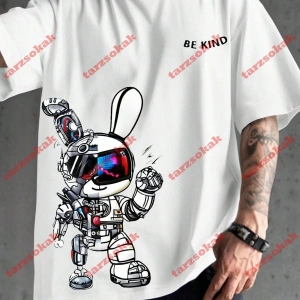 Model 3672 Erkek Yazlık Yuvarlak Yaka Kısa Kollu Günlük Tişört, Yaz