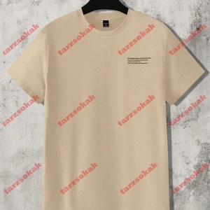 Model 3673 Erkek Yazlık Yuvarlak Yaka Kısa Kollu Günlük Tişört, Yaz