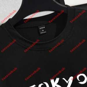 Model 3677 Erkek Yazlık Yuvarlak Yaka Kısa Kollu Günlük Tişört, Yaz