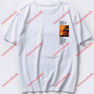 Model 3680 Erkek Yazlık Yuvarlak Yaka Kısa Kollu Günlük Tişört, Yaz