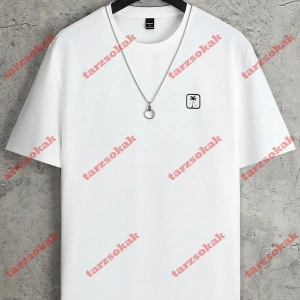 Model 3681 Erkek Yazlık Yuvarlak Yaka Kısa Kollu Günlük Tişört, Yaz