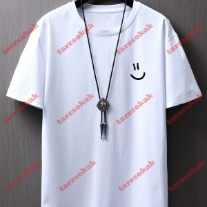 Model 3683 Erkek Yazlık Yuvarlak Yaka Kısa Kollu Günlük Tişört, Yaz