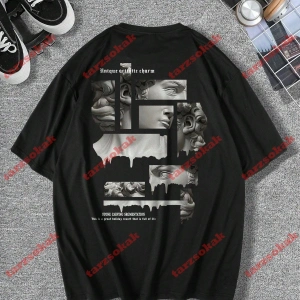 Model 3687 Erkek Yazlık Yuvarlak Yaka Kısa Kollu Günlük Tişört, Yaz