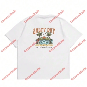 Model 3698 Erkek Yazlık Yuvarlak Yaka Kısa Kollu Günlük Tişört, Yaz