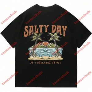 Model 3698 Erkek Yazlık Yuvarlak Yaka Kısa Kollu Günlük Tişört, Yaz