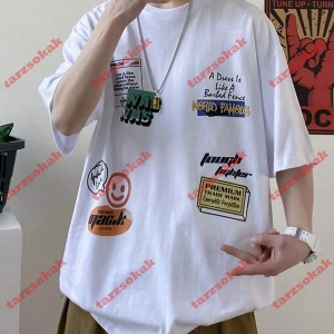 Model 3700 Erkek Yazlık Yuvarlak Yaka Kısa Kollu Günlük Tişört, Yaz