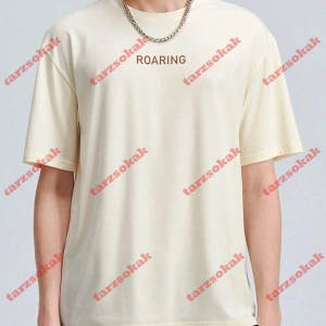 Model 3704 Erkek Yazlık Yuvarlak Yaka Kısa Kollu Günlük Tişört, Yaz