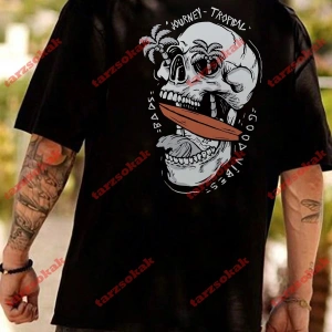 Model 3705 Erkek Yazlık Yuvarlak Yaka Kısa Kollu Günlük Tişört, Yaz