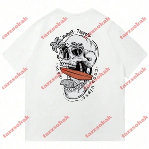 Model 3705 Erkek Yazlık Yuvarlak Yaka Kısa Kollu Günlük Tişört, Yaz