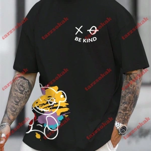 Model 3706 Erkek Yazlık Yuvarlak Yaka Kısa Kollu Günlük Tişört, Yaz