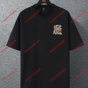 Model 3747 Erkek Yazlık Yuvarlak Yaka Kısa Kollu Günlük Tişört, Yaz