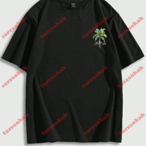 Model 3748 Erkek Yazlık Yuvarlak Yaka Kısa Kollu Günlük Tişört, Yaz